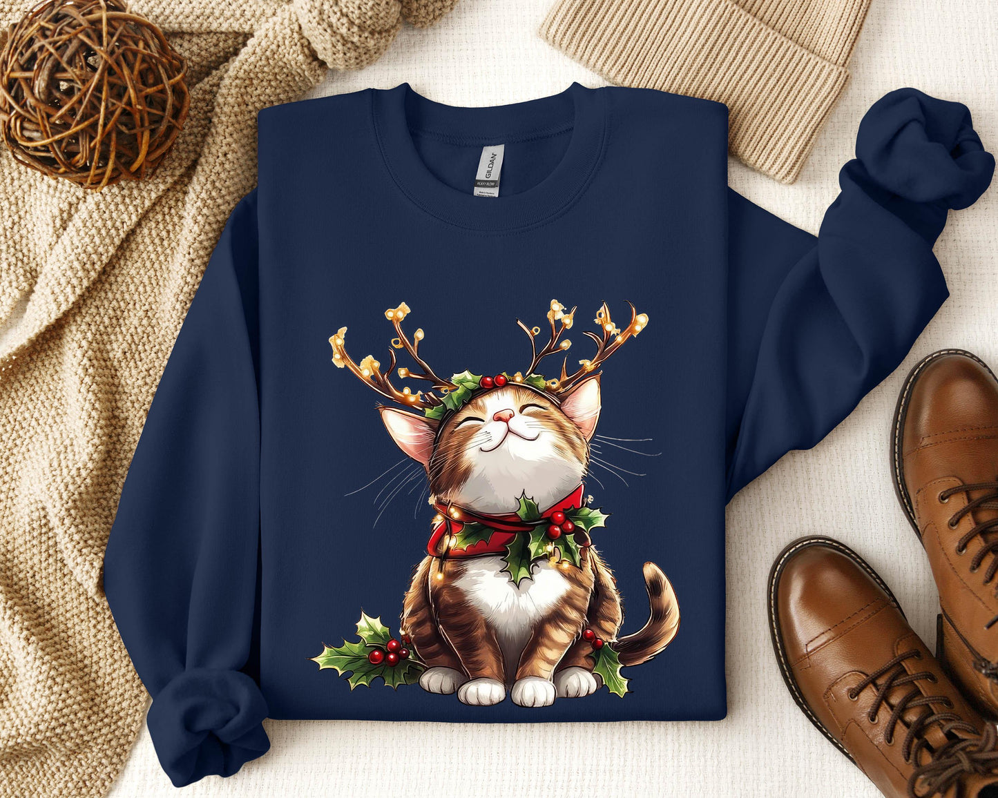 Meowy Christmas Sweater V17