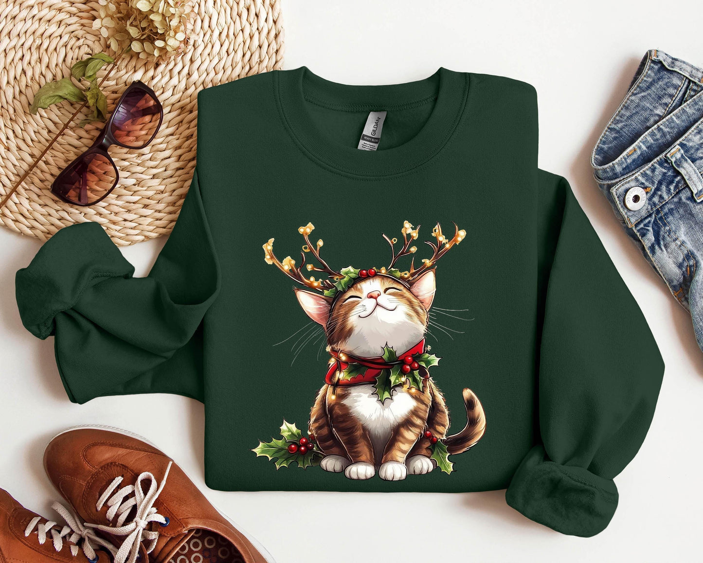 Meowy Christmas Sweater V17