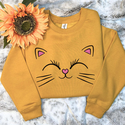 Cat Face Sweatshirt
