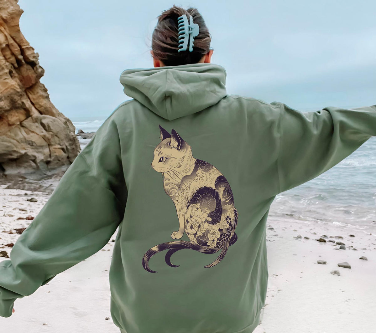Japanese Bakeneko Hoodie