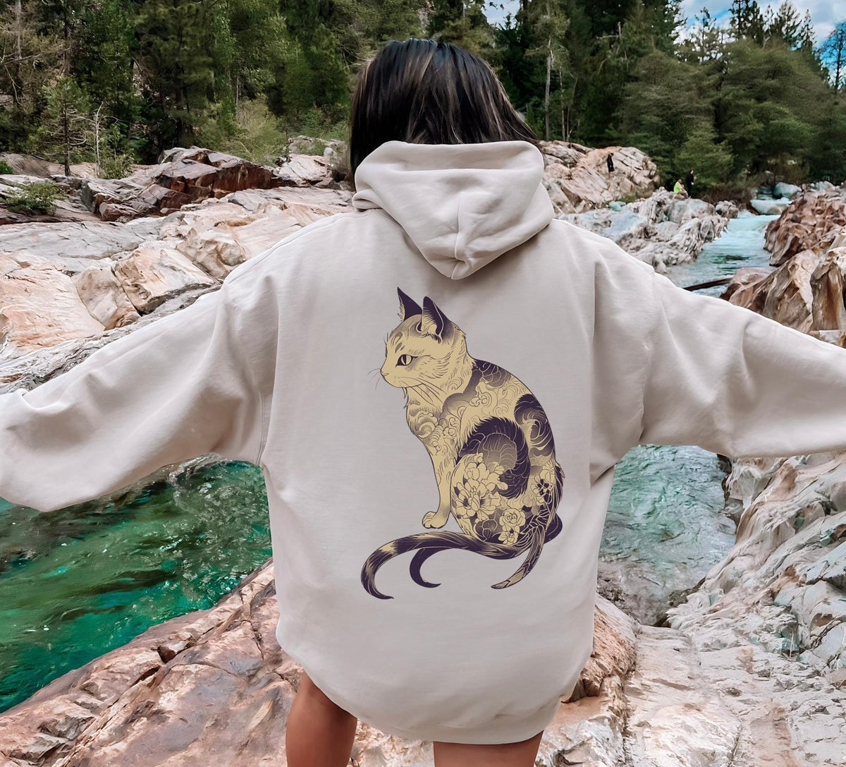 Japanese Bakeneko Hoodie