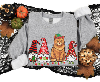 Ginger Christmas Cat Sweater