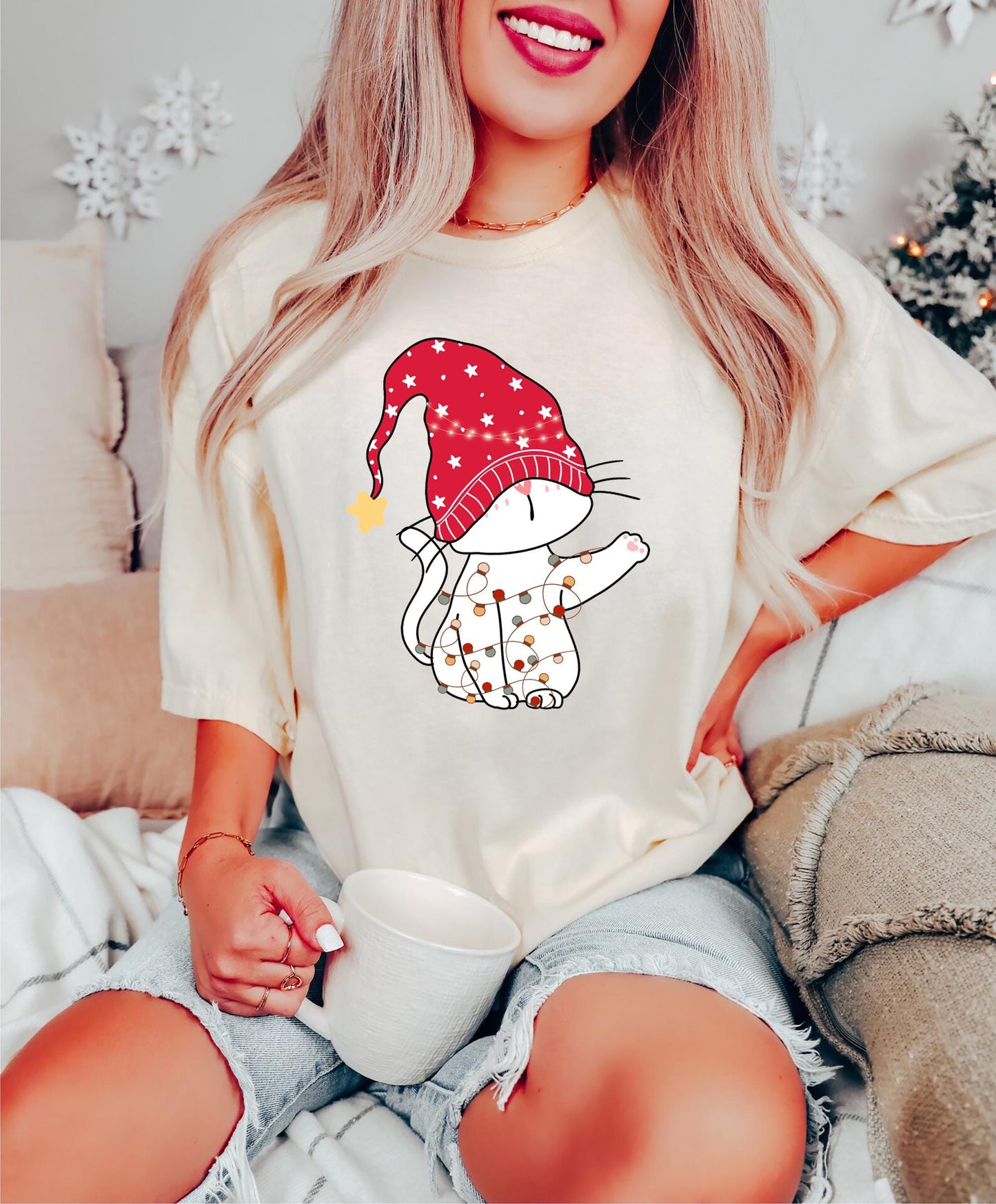 Cat Christmas Tee V4