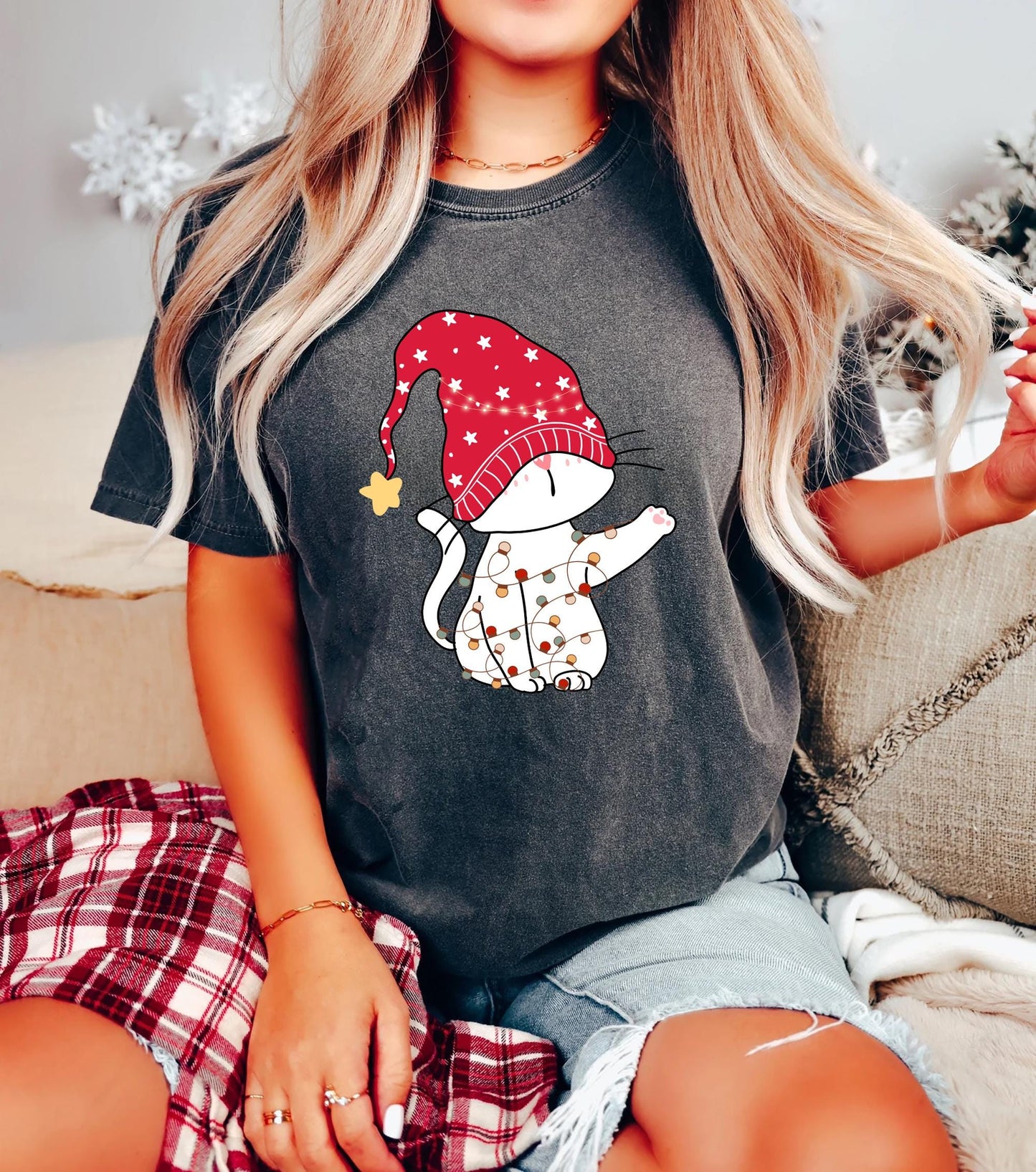 Cat Christmas Tee V4