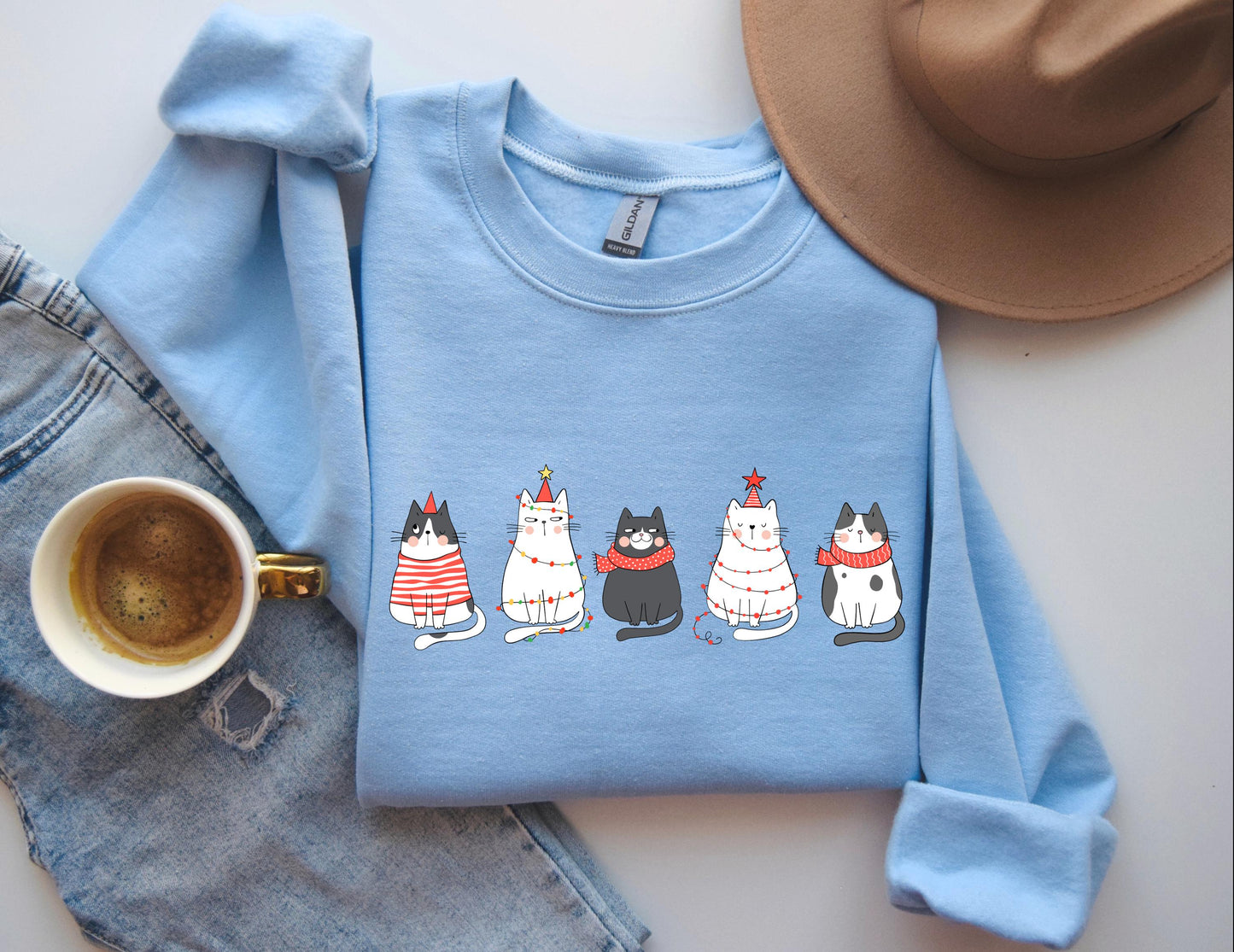 Cute Cat Christmas Sweater V2