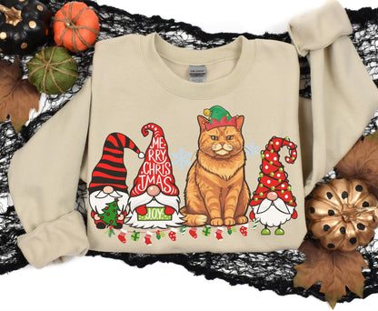 Ginger Christmas Cat Sweater