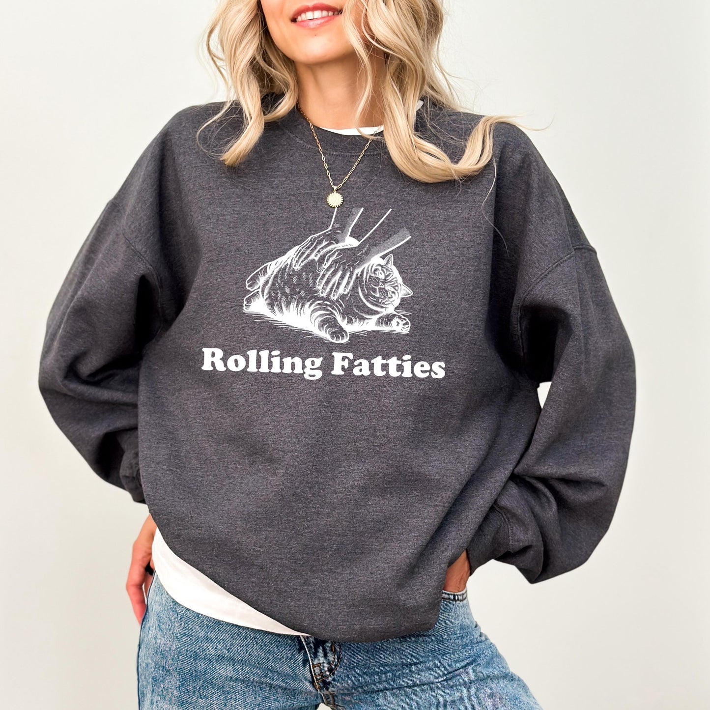 Rolling Fatties Cat Sweater