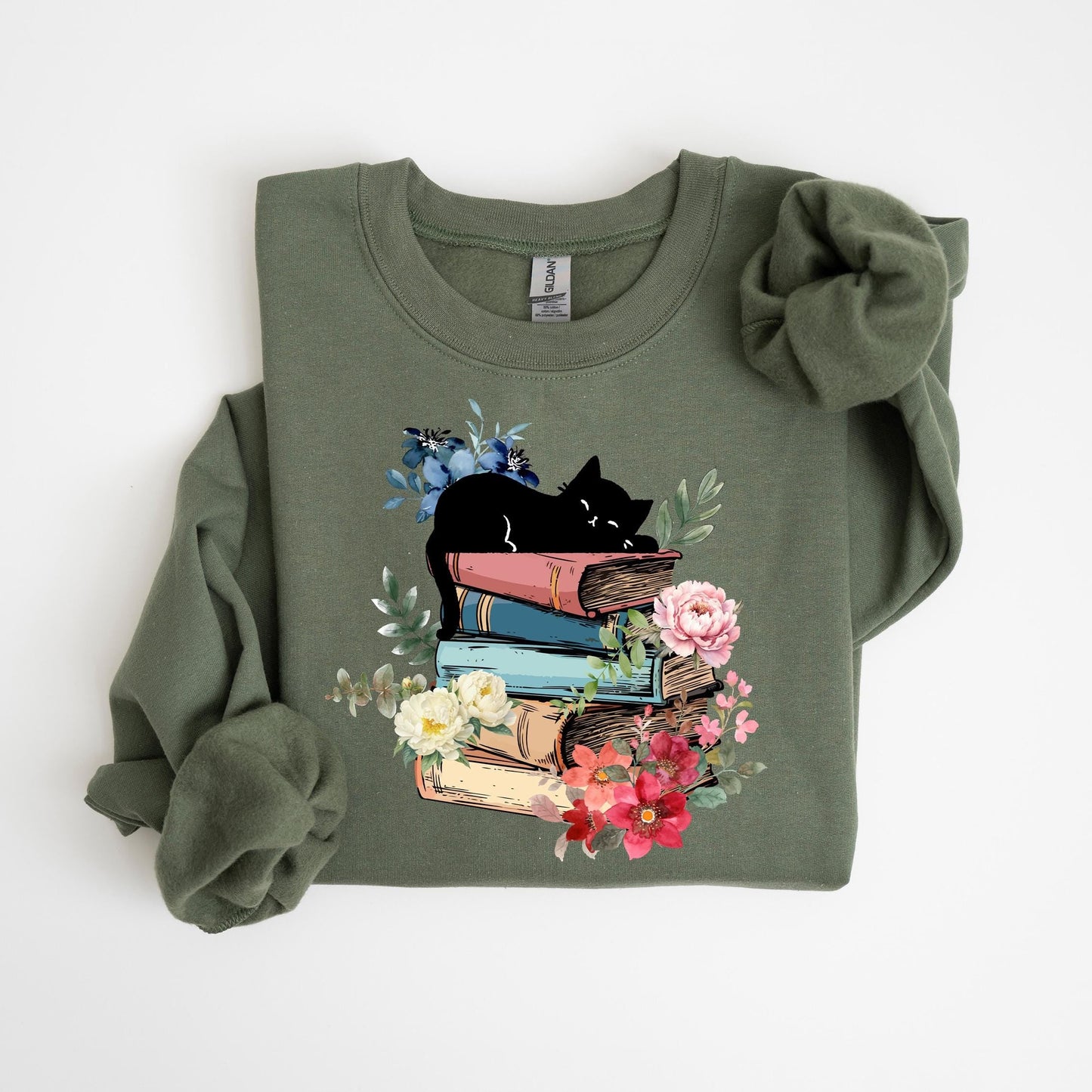 Cat Book Sweatshirt V4