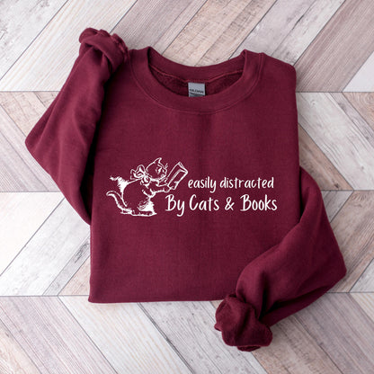 Easily Distracted By Cats Sweater V12