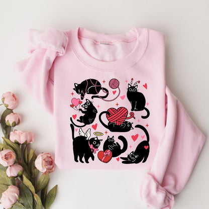 Cat Valentine Heart Sweater