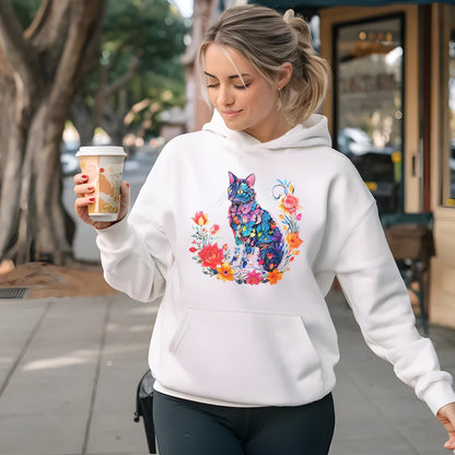 Floral Cat Hoodie 2026