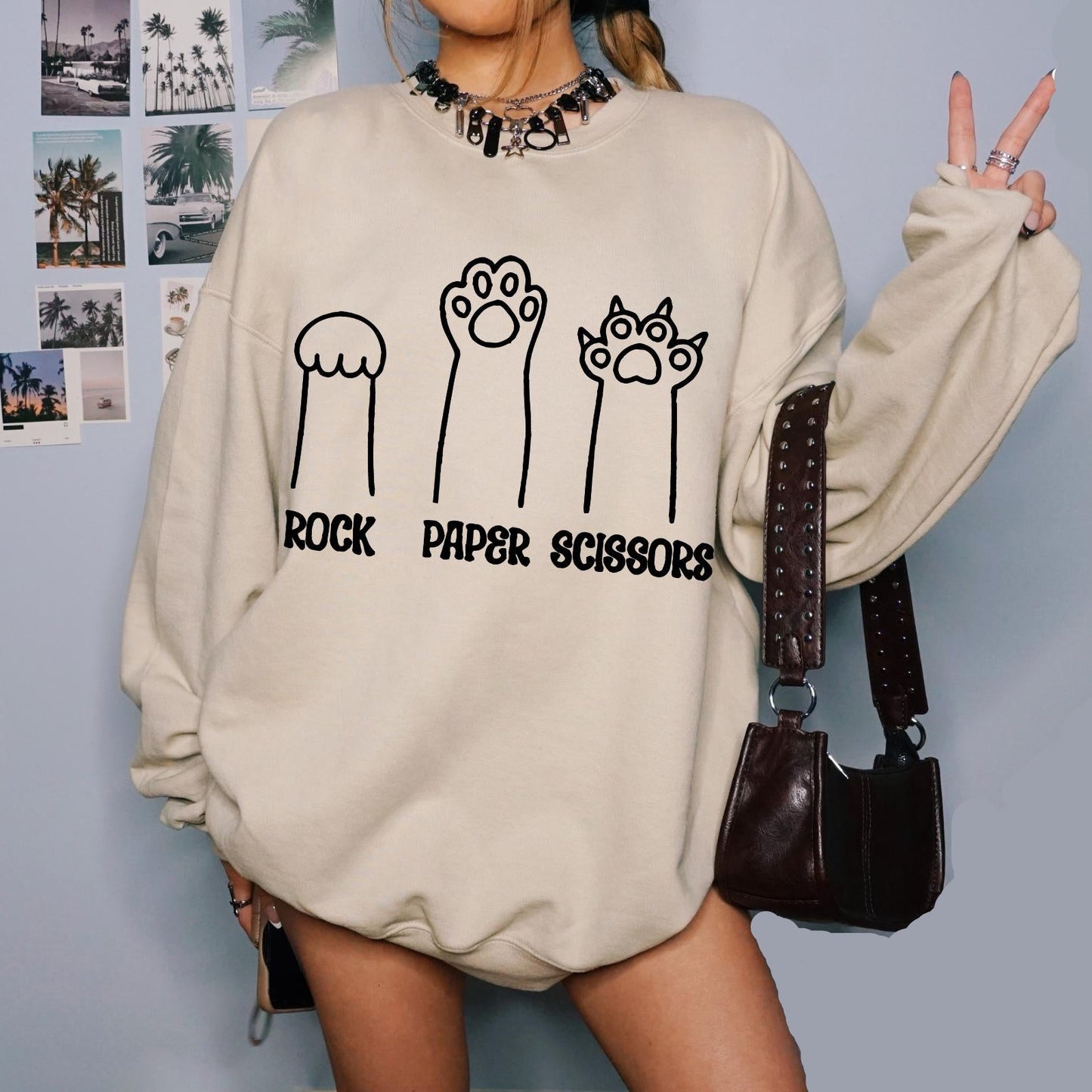 Rock Paper Scissors Sweatshirt