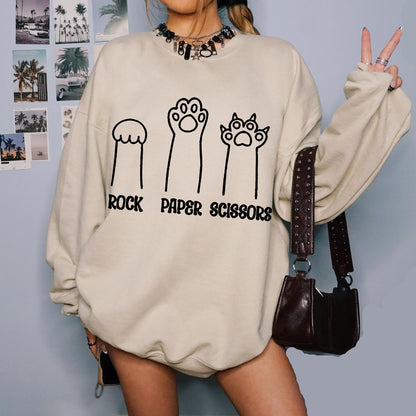Rock Paper Scissors Sweatshirt