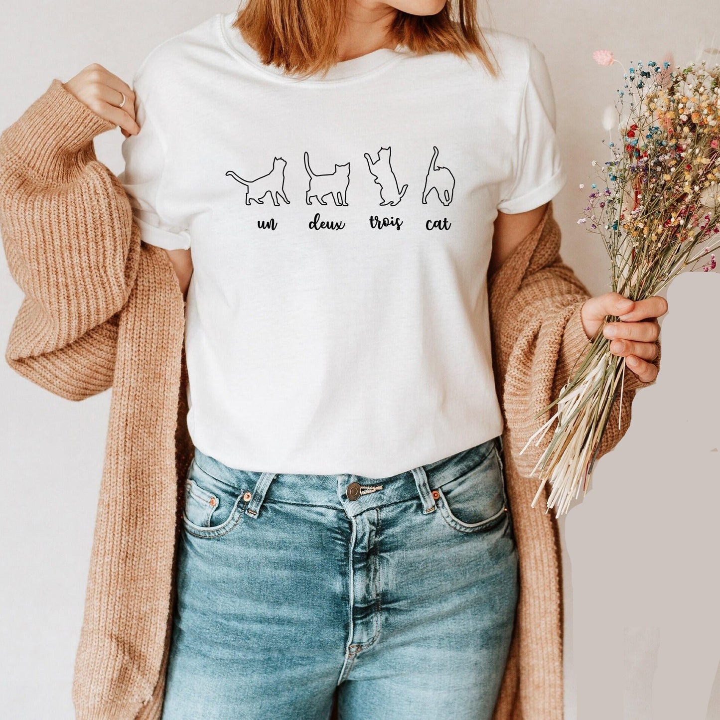 Un Deux Trois Cat Tee V17