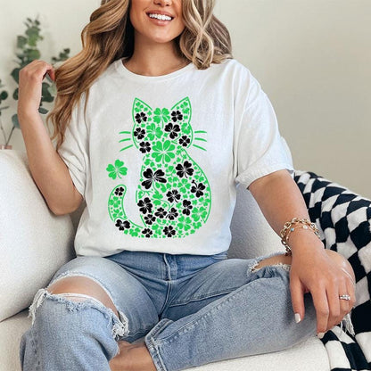 St Patrick's Day Cat Tee