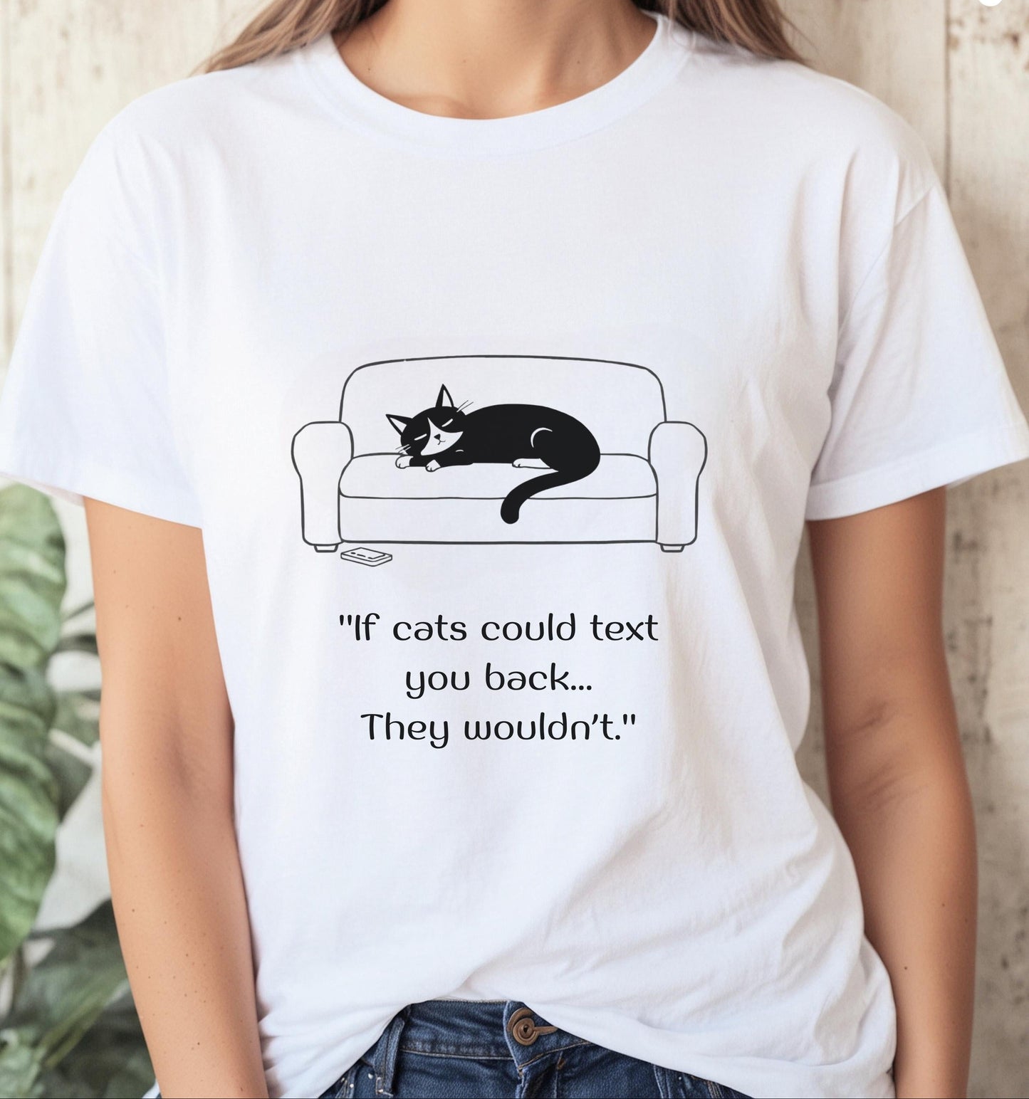 Funny Cat Text Tee
