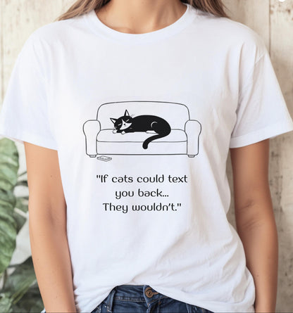 Funny Cat Text Tee