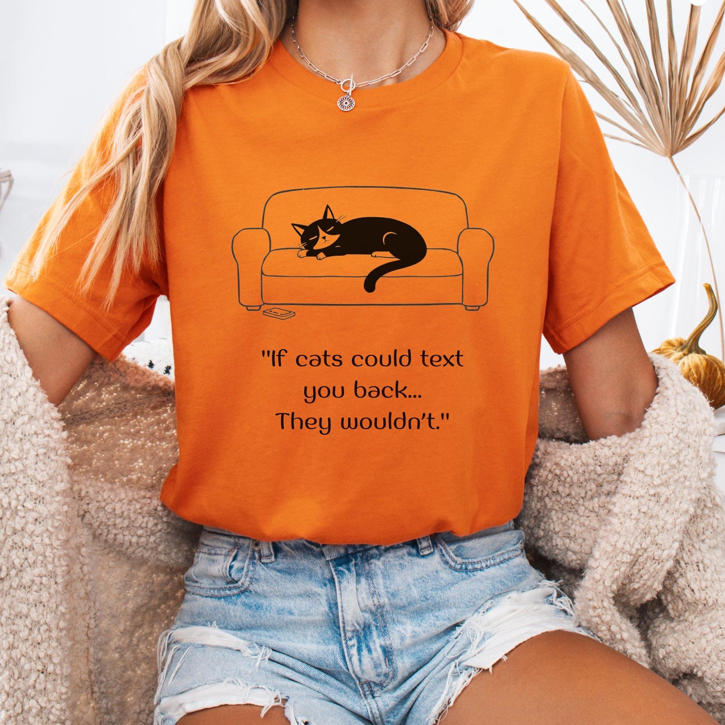 Funny Cat Text Tee