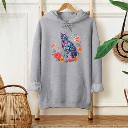 Floral Cat Hoodie 2026