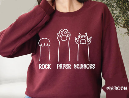 Rock Paper Scissors Sweatshirt