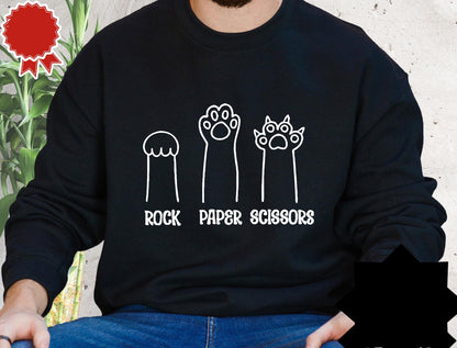 Rock Paper Scissors Sweatshirt