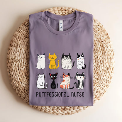 Purrfessional Nurse Tee