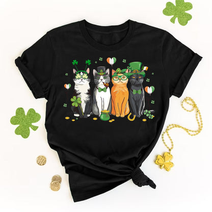 St Patrick's Day Cat Tee V2