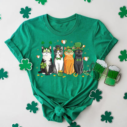 St Patrick's Day Cat Tee V2