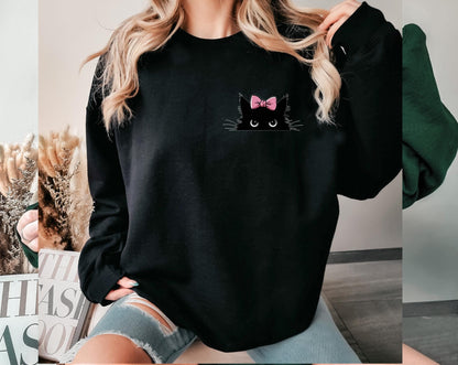 Cat Peeking Sweater