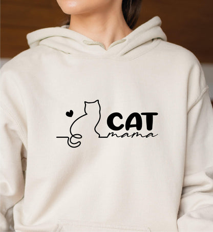 Cat Mama Love Hoodie