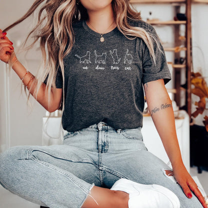Un Deux Trois Cat Tee V17