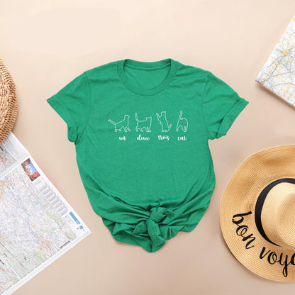 Un Deux Trois Cat Tee V12
