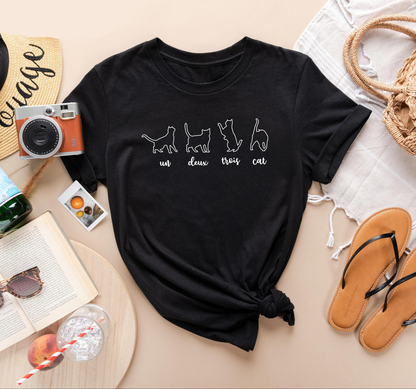 Un Deux Trois Cat Tee V12