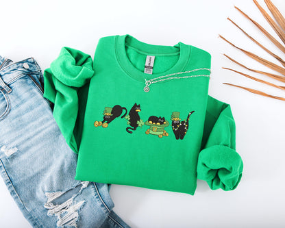 St Patrick's Day Cat Sweater