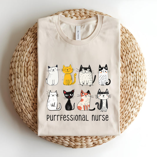 Purrfessional Nurse Tee