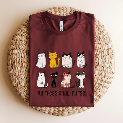 Purrfessional Nurse Tee