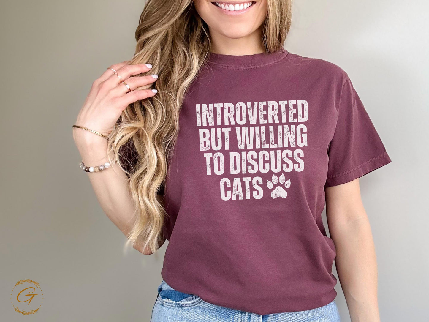 Introverted Cat Lover T-Shirt