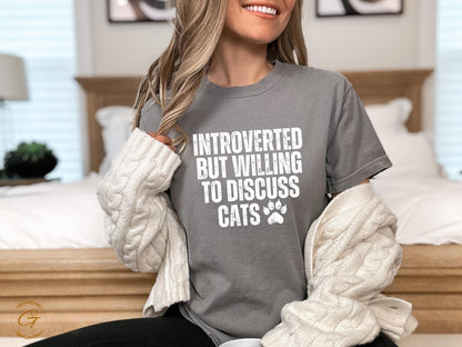 Introverted Cat Lover T-Shirt
