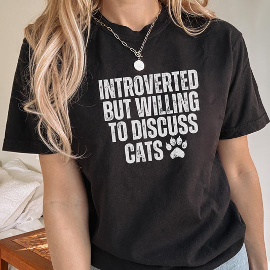 Introverted Cat Lover T-Shirt
