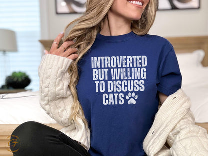 Introverted Cat Lover T-Shirt