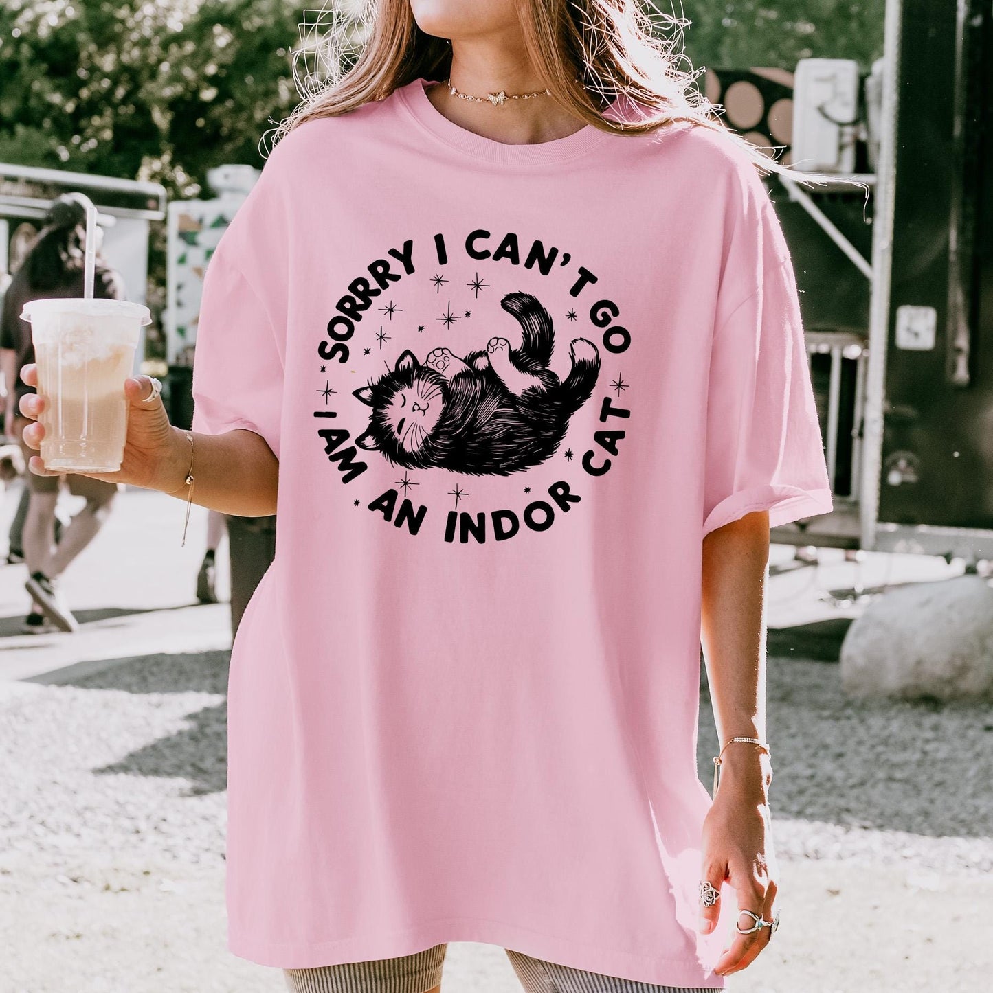 Sorry I Can't Go I'm An Indoor Cat Tee