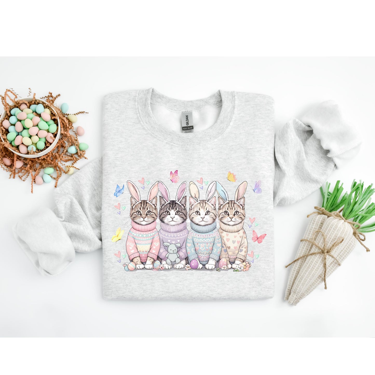 Easter Cats Sweatshirt