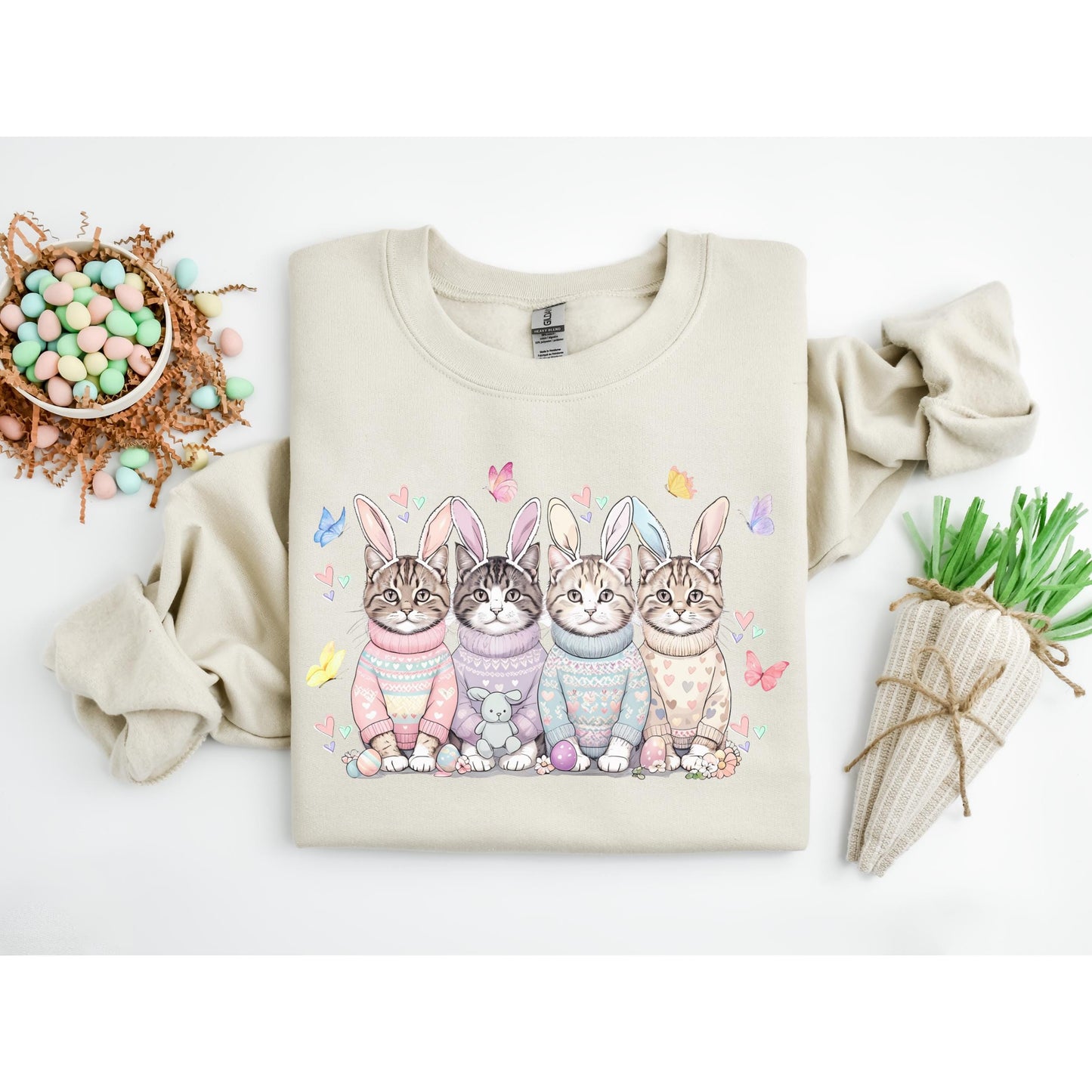 Easter Cats Sweatshirt