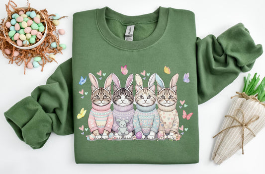 Easter Cats Sweatshirt