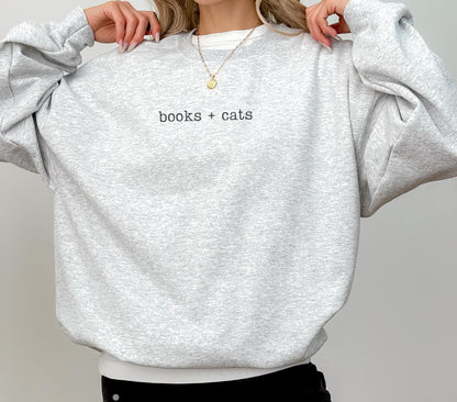 Books & Cats Sweater V10