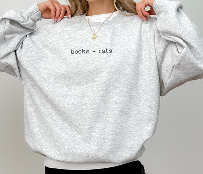 Books + Cats Sweater V6