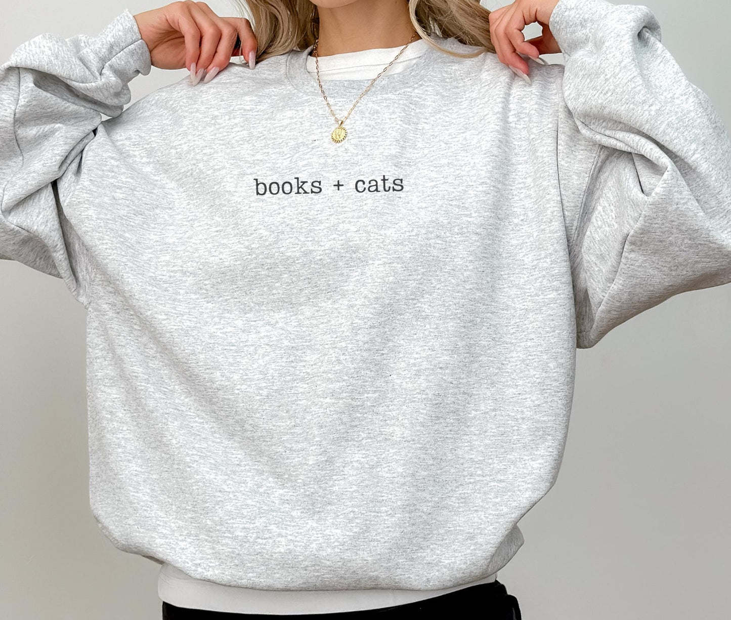 Books + Cats Sweeater