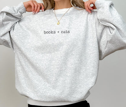 Books + Cats Sweeater