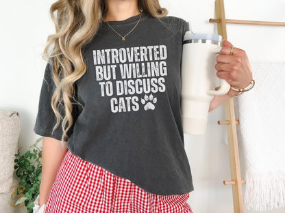Introverted Cat Lover T-Shirt