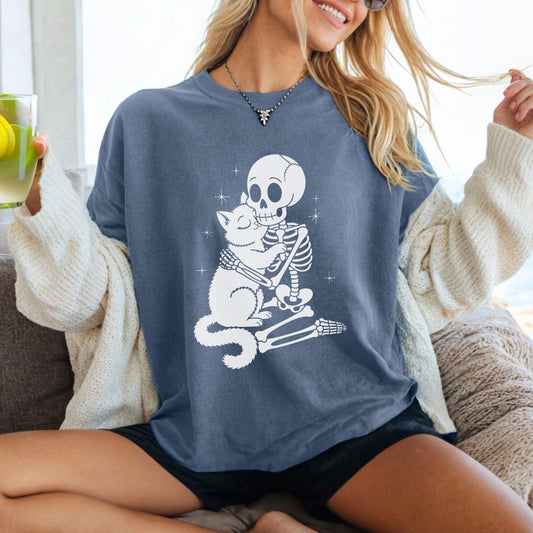 Cat Skeleton Tee